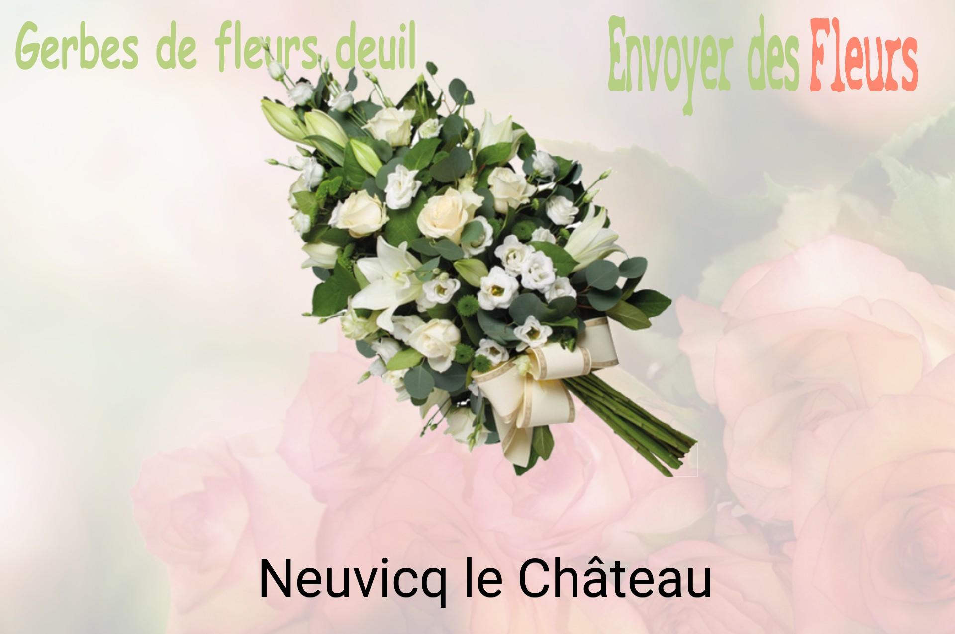 Gerbe de fleurs de deuil livrée à Neuvicq-le-Château